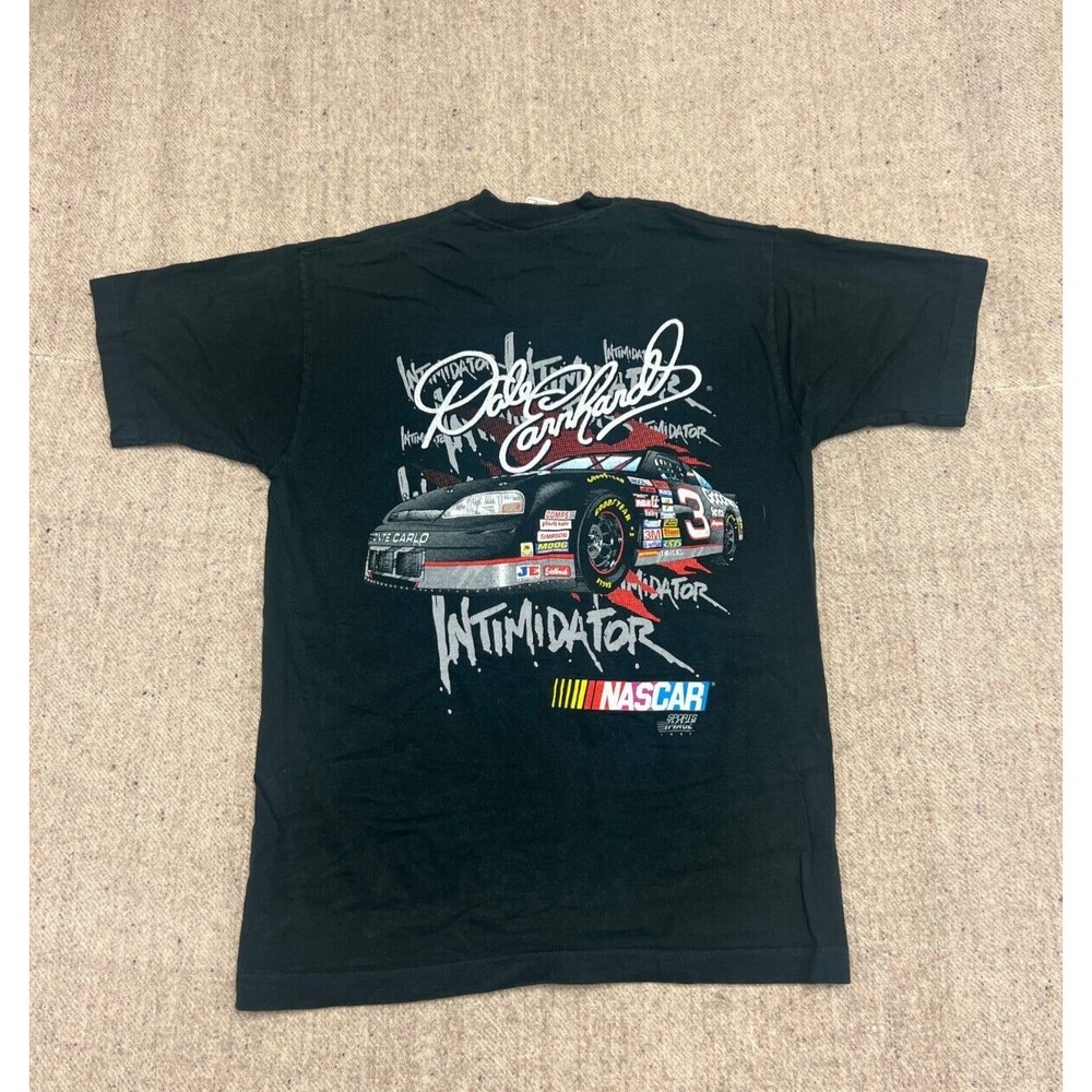 Vintage‎ Dale Earnhardt Shirt Mens Large Black 1990s Intimidator